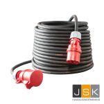 CEE Verlengkabel 25 meter 16A 400V 5-polig 5x2,5 mm² contactmateriaal PCE SHARK 6h 106992