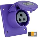 PCE 362 CEE aanbouwdoos 2-pol. 16 Amp. 24V | Beschermingsgraad IP44/54 Violet | Spanning vlgs. EN 60309-2 20-25 V (50+60 Hz) violet 603.620.V/362F4V