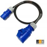 CEE Verloop stroomadapter 1 fase 16a 3-polig naar 1 fase 32A 3-polig - IP44 spatwaterdicht - 163323