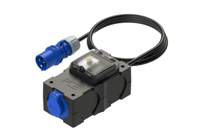 Adapterbox CEE 16A 3-polig naar Schuko met aardlek 200-250V~ / 50+60Hz - 9439125