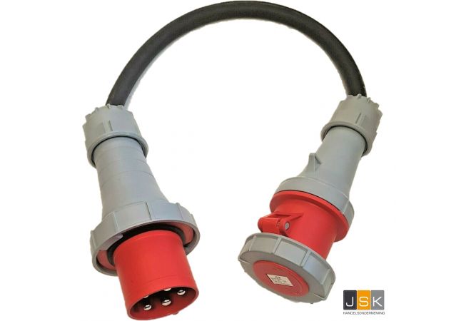 125A Stekker – 63A Stopcontact Adapter 5 Pin IP67 16mm H07RNF Artikelnummer: EXT/H07125AP63AS/5PIN/IP67 - ongezekerd - 1255635