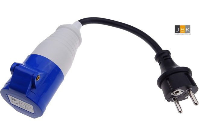 162163 | Verloop stroom adapter 230V 2p - CEE 16A 3p - JSK Handelsonderneming