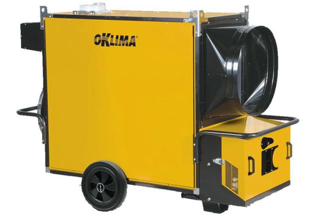 Oklima Indirect gestookte heater SM940M - Capaciteit 240 kW - 205.000 Kcal/h - Luchtverplaatsing 17.000 m³/h - gratis bezorging - JSK Handelsonderneming