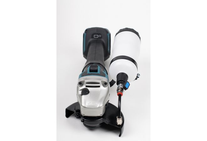 Makita DGA504RTJ Haakse fijnstof accu-slijper met waterdruppelaar 125mm 18V/5.0AH LI-ION - JSK Handelsonderneming