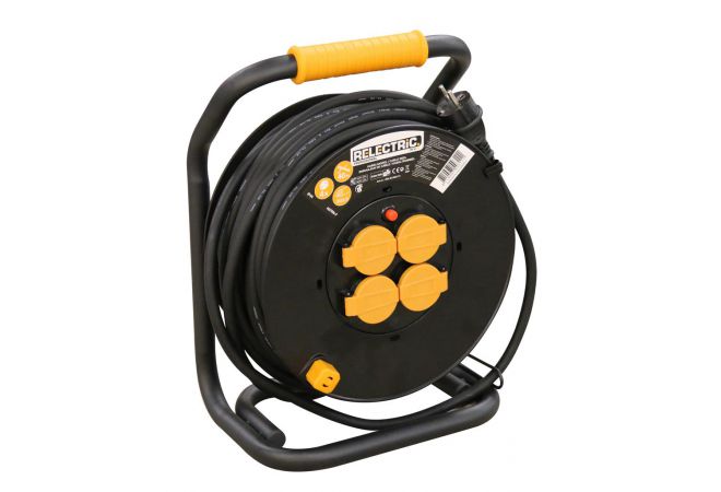 Professionele Bouwhaspel | Kabelhaspel | 40 meter 3G2,5mm H07RN-F IP44 - 493111