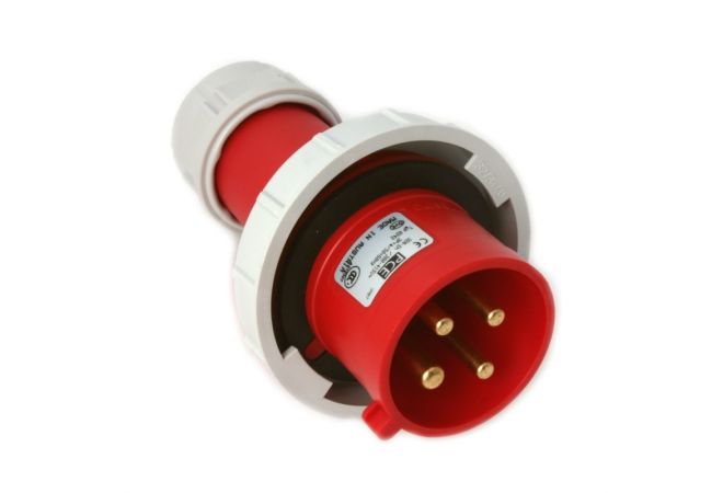 CEE-stekker IP67, 4-polig, 400V, 6h 32A | PCE 0242-6 CEE Plug 400V 32A 4P IP67 - JSK Handelsonderneming