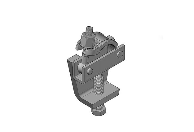 Gesmede balkklem koppeling P52 thermisch verzinkt 48.3 mm | Forged Girder Coupler 48.3 mm