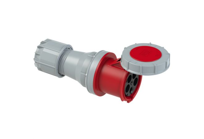 245-6 CEE Contrastekker 125A 5-polig, 400 V (50+60 Hz) red, 6h IP67 POWER TWIST - 102795 - JSK Handelsonderneming