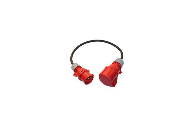 CEE Betonpomp verloop adapter van CEE 5 polig 32A naar CEE 4 polig 32A - 325324