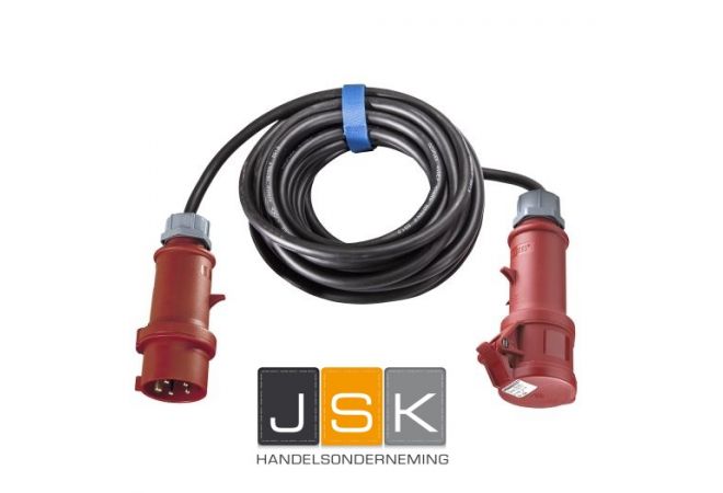 Mennekes CEE Verlengleiding 5 meter H07RN-F 16A 5G2,5mm² | 363.405.ME EAN: 4028232397442