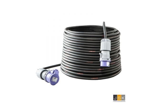 Verlengkabel 15 meter 16A 2-polig 24 Volt H07RN-F 2x1,5 mm² CEE 16/2/24 - 107361/15