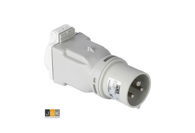 Adapter verloop 16/3/TRAFO 12h grijs-SchuKo IP20 t.b.v. scheidingstransformator - 9433104 - 108667