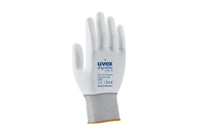 uvex phynomic lite w handschoen (Doos 100 paar) (Maat 5-12) - 19115500